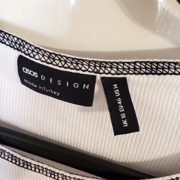 ASOS Design Lettuce Edge Crop Top (Size 14) - Picture 3 of 4